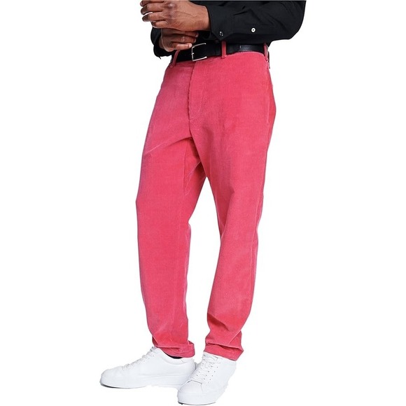 Rag & Bone Daniel Pink Corduroy Chino Pants Men 32x30 (Tag 31) Tapered $325